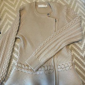 Johnathan Simkhai, Zipper front sweater jacket